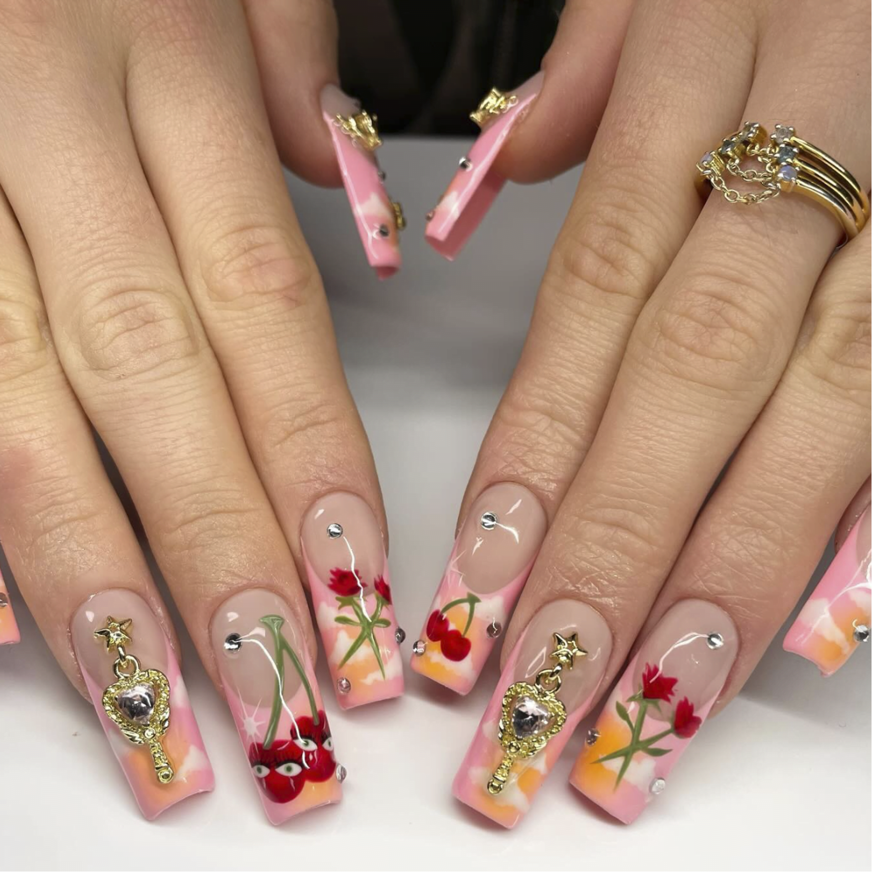Intricate nail art by Lisa