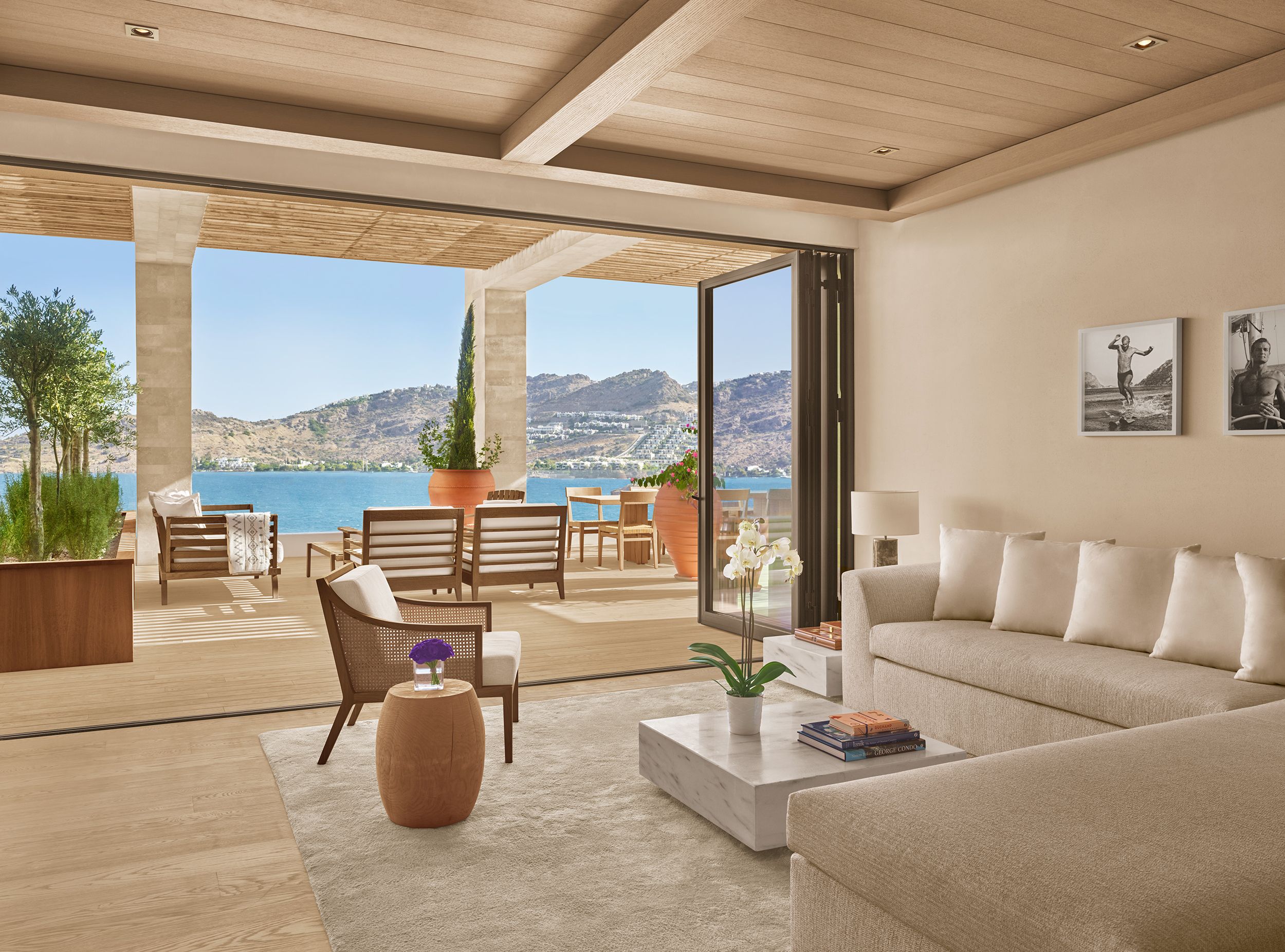 Aegean Suite Living Room at The Bodrum EDITION