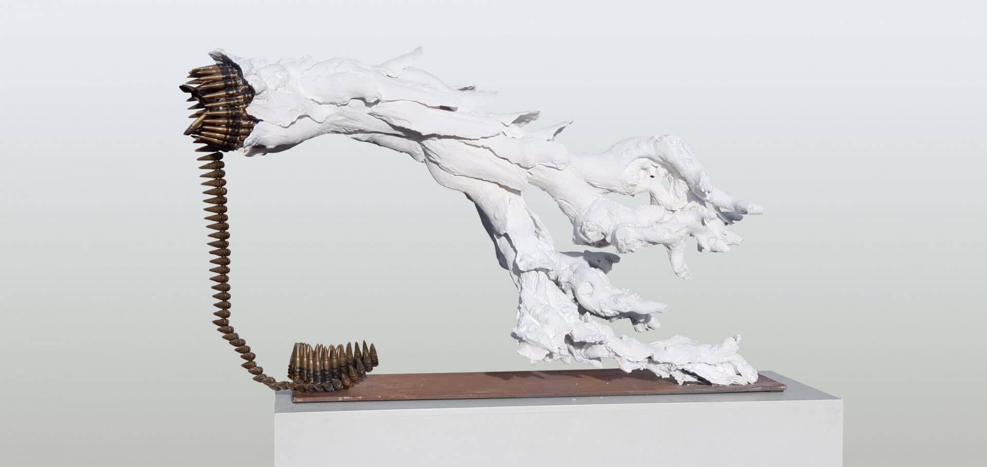 Natures Retaliation - Driftwood, Plaster, Plastic