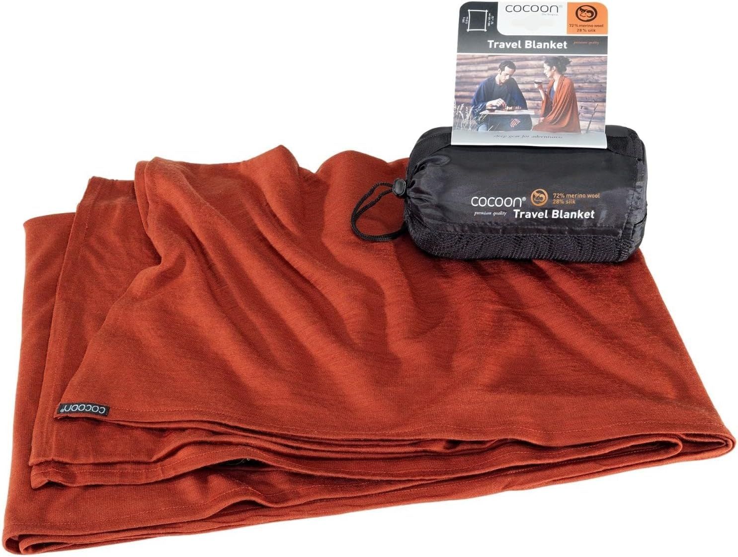 cocoon Travel Blanket - Travel Item - Merino Wool/Silk Red 2015