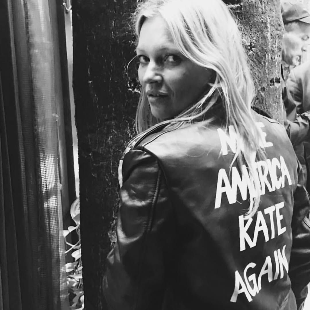 Kate Moss Wearing Alyson Eastman jacket