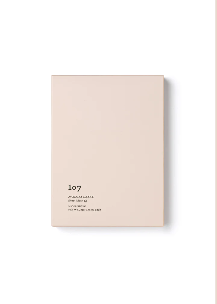 107 Beauty Avocado Cuddle Sheet Mask sachet
