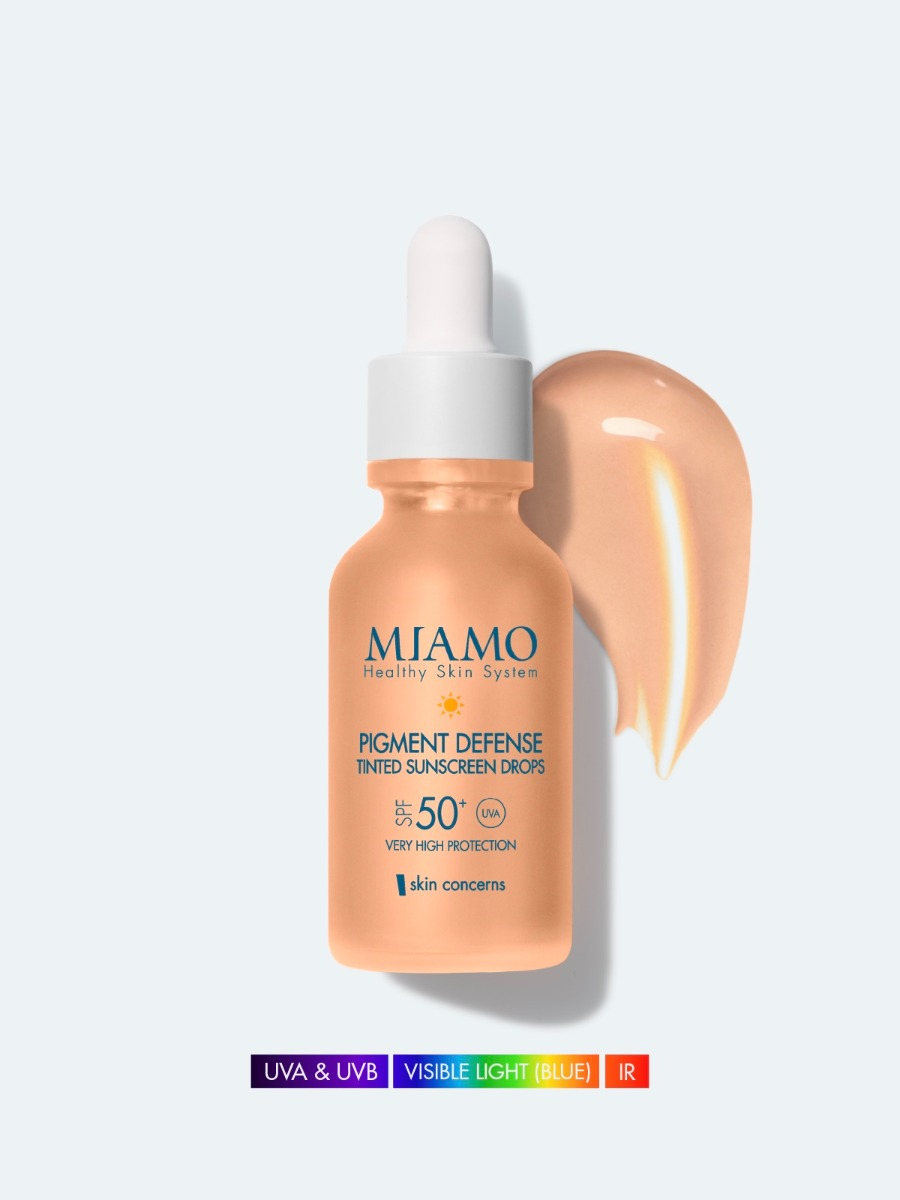 Miamo Pigment Defense Tinted Sunscreen Drops SPF 50+