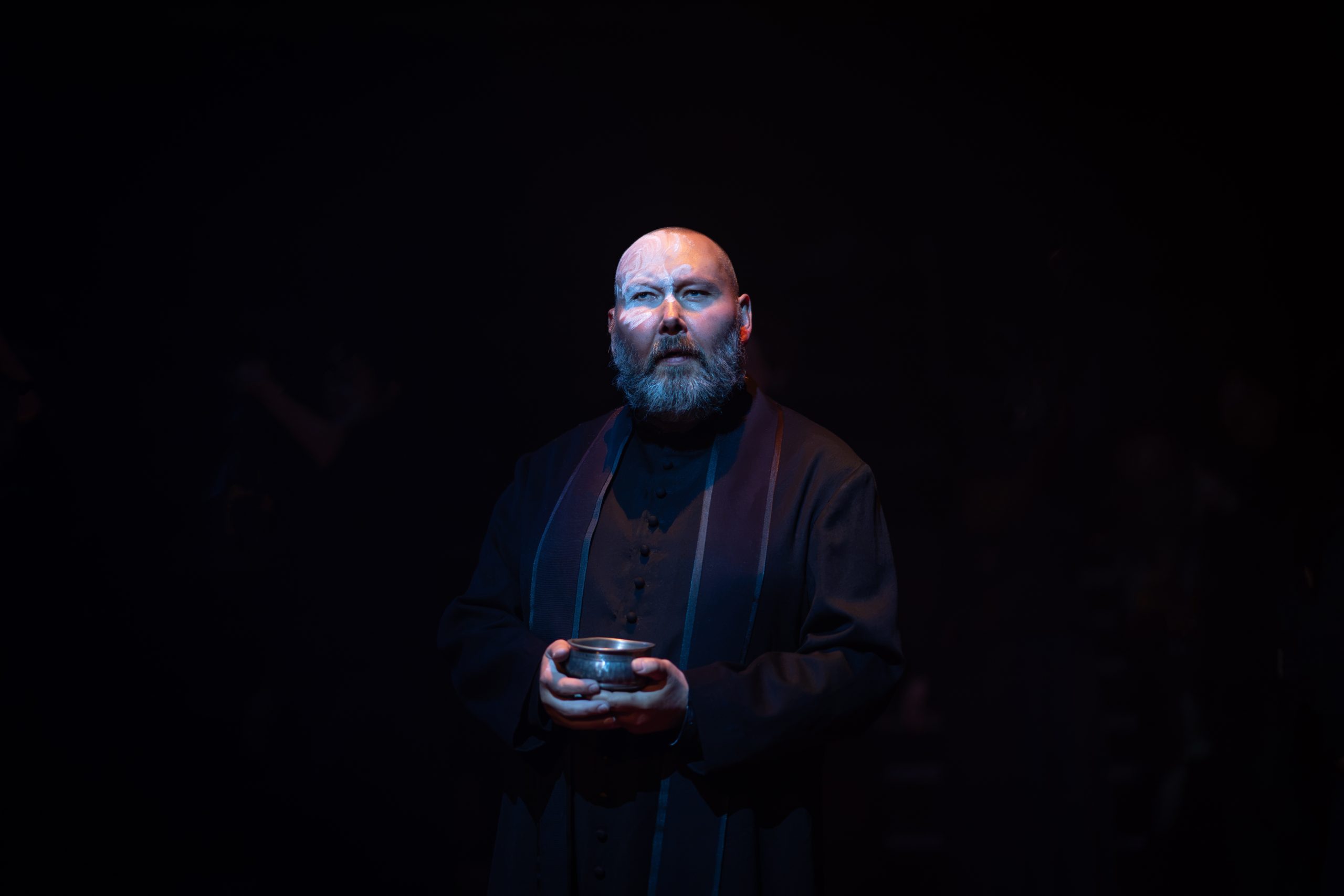 Adam Pearce (Father Dominic) in Martin Guerre at The Old Vic 2026