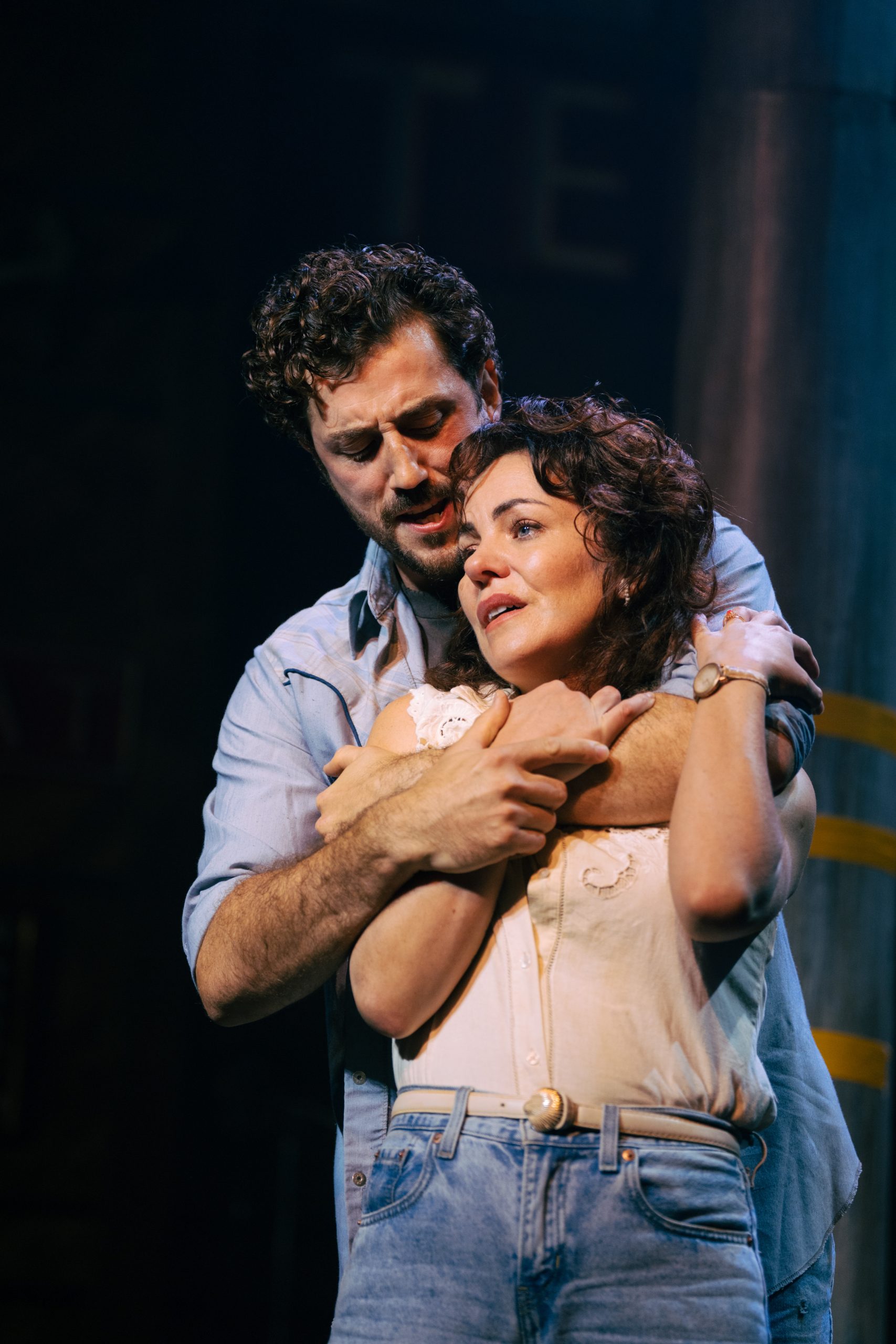 Alex Gibson-Giorgio & Rachel Tucker in Thelma & Louise at the Young Vic
