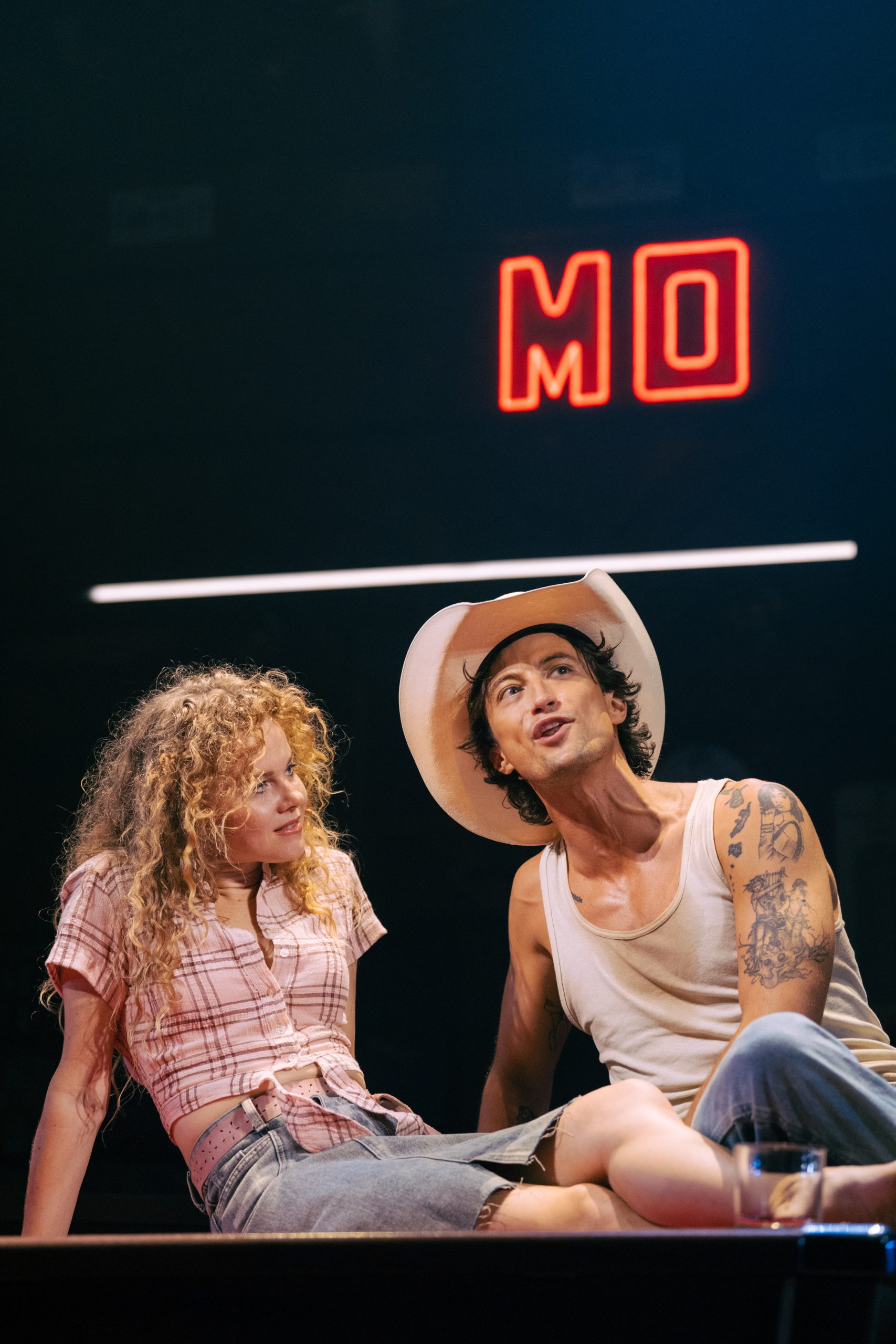 Amy Lennox & Jordan Luke Gage in Thelma & Louise at the Young Vic