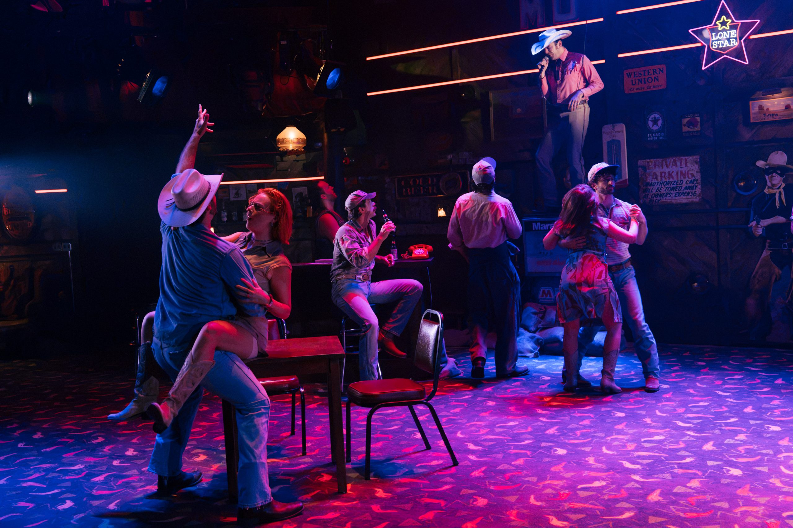 The cast of Thelma & Louise in Thelma & Louise at the Young Vic